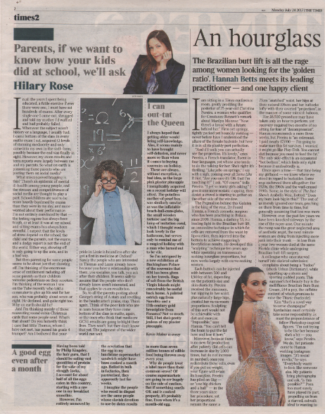 Dr. Hamza featured in The Times May 2019